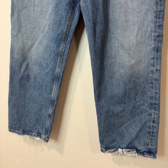 Agolde Light Blue Straight Leg Jeans - Picture 5 of 10